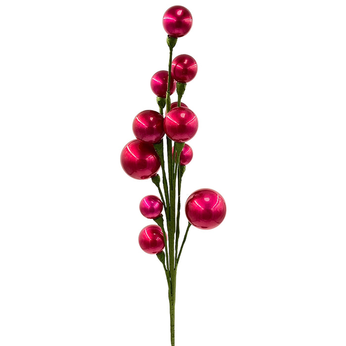 28" Mixed Ball Spray - Candy Apple/Fuchsia
