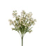 18" Polyester Wax Flower Bush X 9 - Cream/Pink