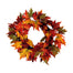 24" Fall Maple Leaf Wreath on Vine Base