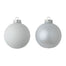 100 Mm Shiny/Matte Ball Ornament - White
