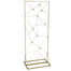 78" Metal Rectangle Backdrop w/Geometric Wire Design - Gold