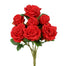 21 1/2 in Polyester Large Head Rose Bush