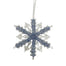 6.25 in Acrylic Jewel Snowflake Ornament - Blue/Clear