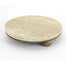 Marble Wooden Tray Round - Natural