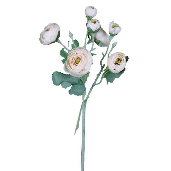 19 in Ranunculus Spray - Peach
