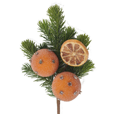 13.5 in Beaded Citrus Pick - Orange