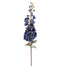 27" Dried Delphinium Stem - Dark Blue