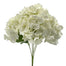 22" Polyester Hydrangea Bush w/Printed Leaves - Cream