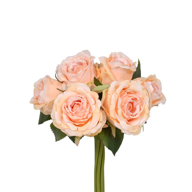 10" Rose Bouquet tied w/Raffia