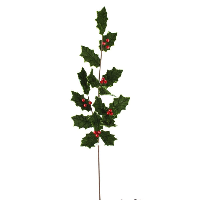 31.5 in Holly Berry Spray - Green/Red