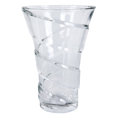 9.75" Crystal Clear Glass Vase