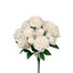 19" Polyester Peony/Hydrangea Bush - White