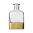 Bottle Vase 6.5 In X 3.5 In X 3.5 In Gold Clear