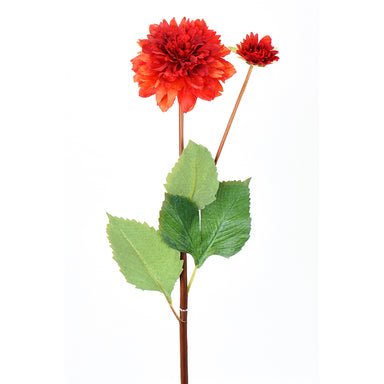 29" Dahlia w/Bud Stem - Red