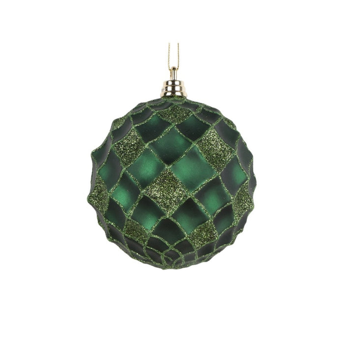 100 Mm Ball Ornament - Green