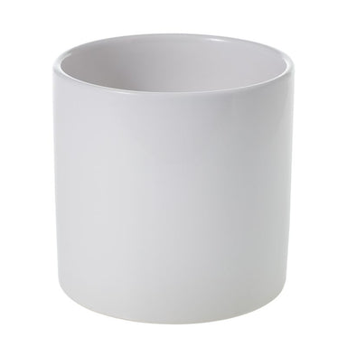 6.5 in Cercle Pot - Shiny White