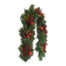 6 ft Longleaf Pine Garland w/Pomegranates