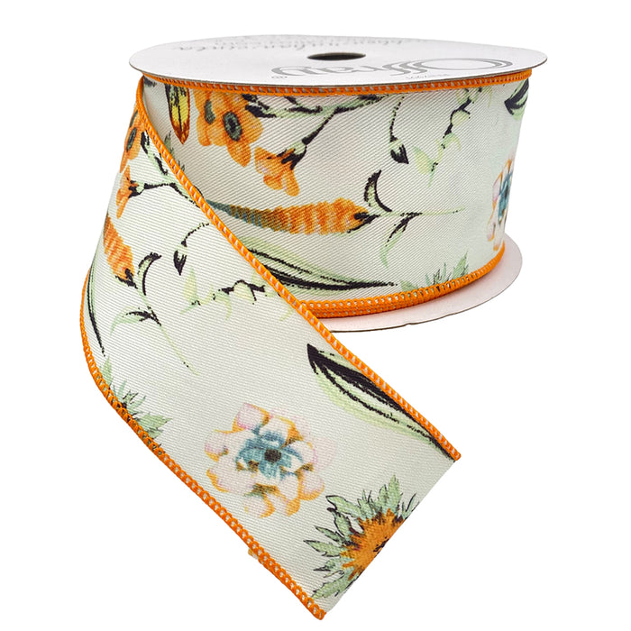 #40 Wired Junelle Ribbon - Orange