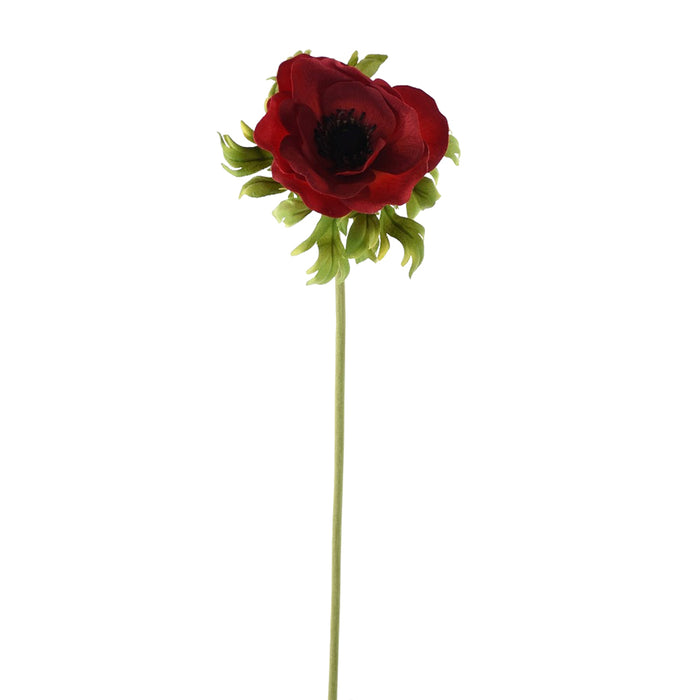 22" Natural Touch Anemone Stem - Red