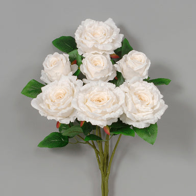 21 1/2 in Polyester Large Head Rose Bush