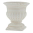 6.25" Round Urn - Brushed Antique White