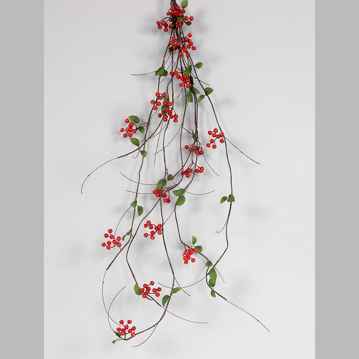 60 in Red Berry Vine Garland Red