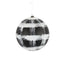 150 Mm Ball w/Snow Ornament - Black/White