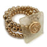 Bubble Bath Flower Bracelet - Rose Gold