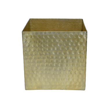 6" Aluminum Gold Cube