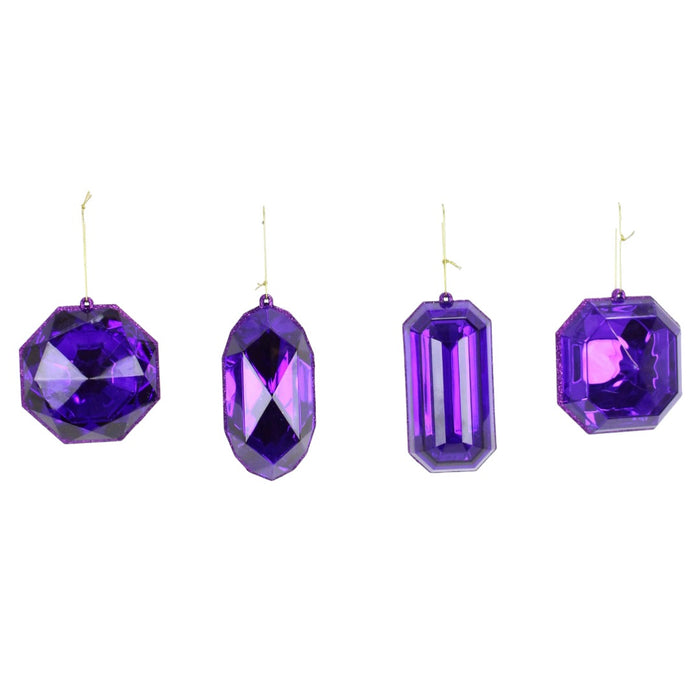 4 - 5 in Jewel Ornament - Purple