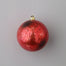 Plastic Distressed Ball Ornament W/Hanger