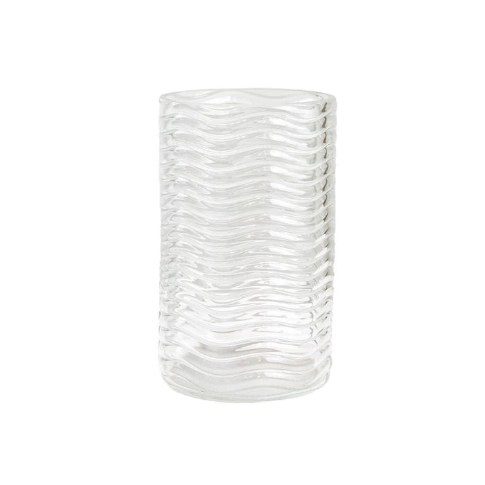 7.5 in Glass Wave Vase