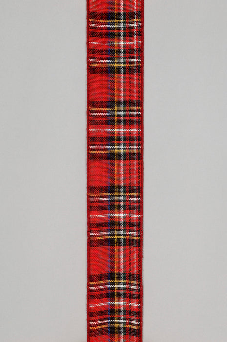 Tartan Plaid Ribbon - Red/Black