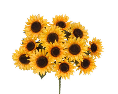 18 in Sunflower Bush - Yellow/Brown