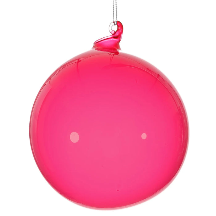 120Mm Bubblegum Glass Ball - Light Berry