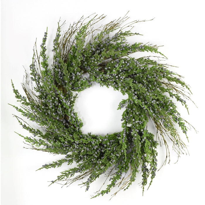 Juniper Berry Wreath - Natural