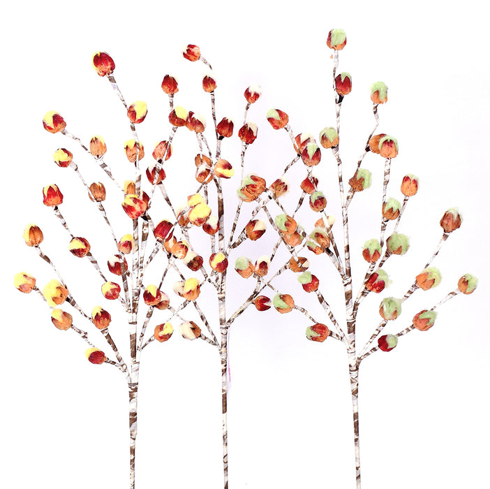 27" Cotton Buds Spray - Cream