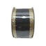 2.5 in Glitter Stripe Ribbon - Black/Gold