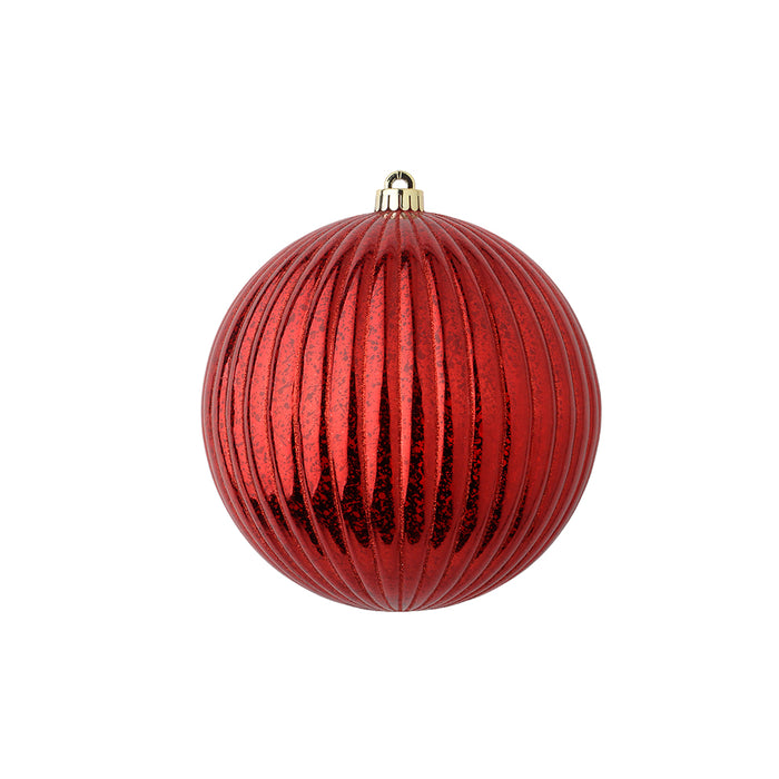 200 mm Mercury Ribbed Plastic Ball Ornament