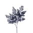 Glittered/Sequin Fern Leaves Spray - Midnight