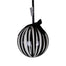 120 Mm Stripe Ball Ornament - Black/White