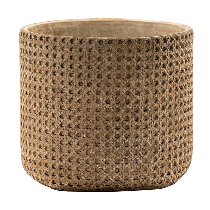 9.25" Woven Pattern Planter