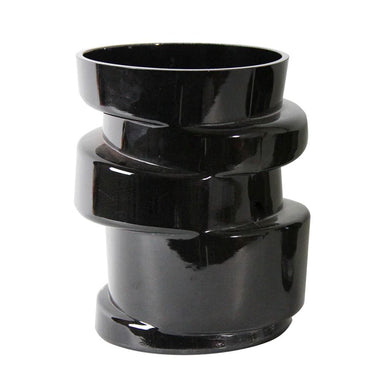 8" Kartell Glass Vase - Black