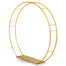 100" Metal Moon Gate Arch - Gold