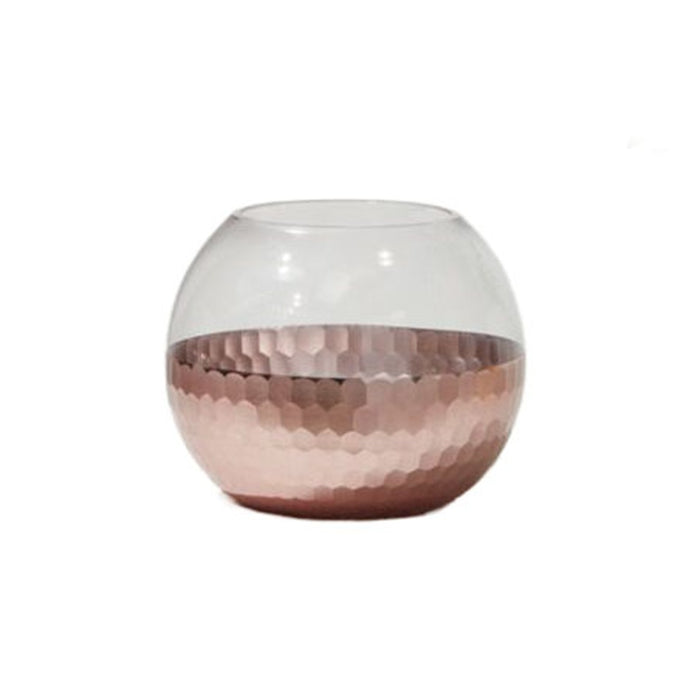 6.5 in Elsa Globe Vase - Rose Gold