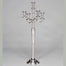 Shiny Aluminum 5 Arm Candelabra