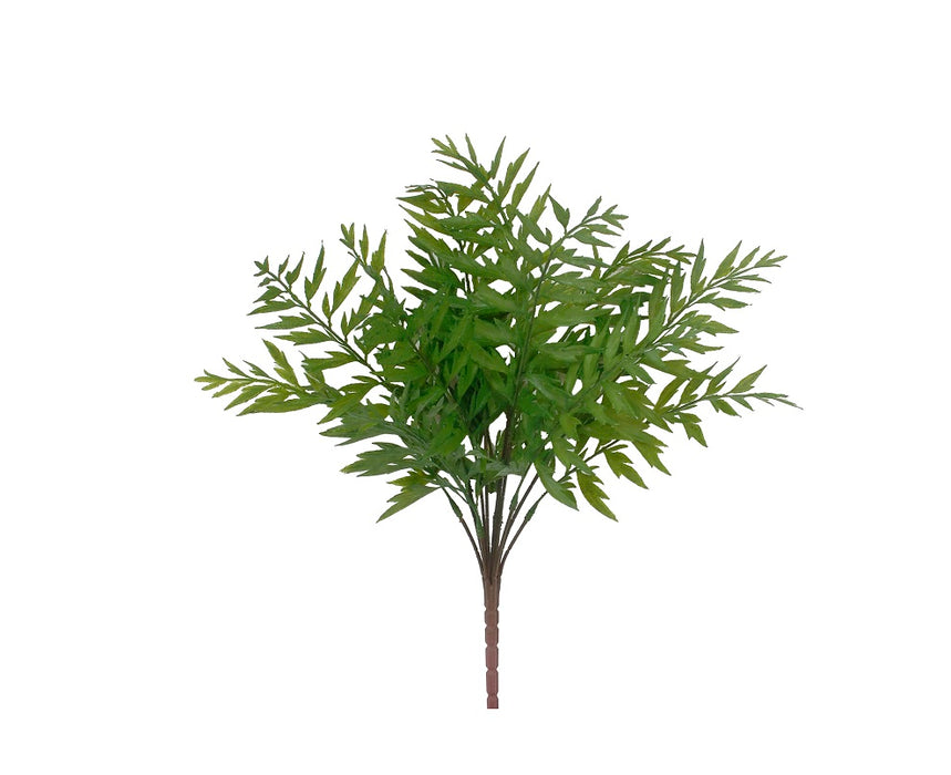 19" Soft Fern Bush - Green