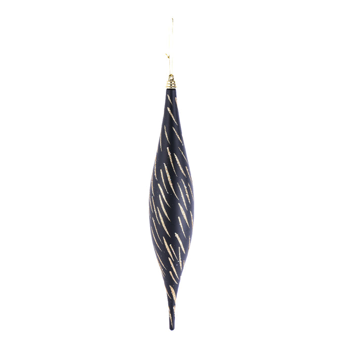 Finial Ornament - Black/Gold