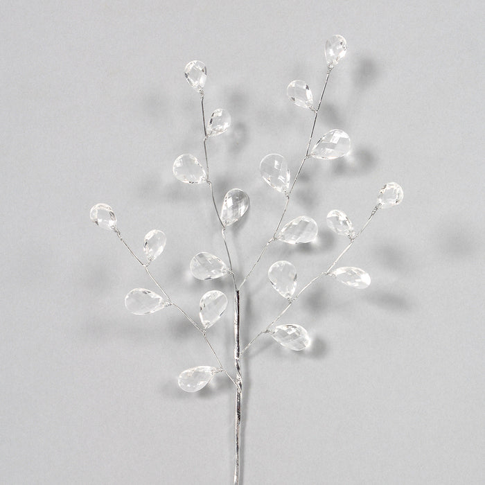 Clear Acrylic Teardrop Bead Spray