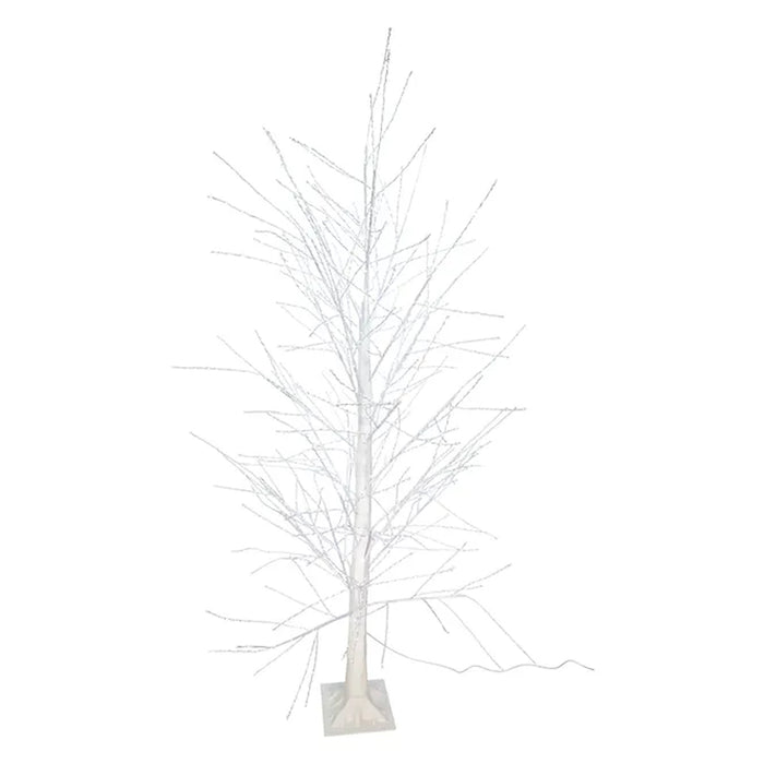 6' White branch twig tree w/1300 CW Fairy LED